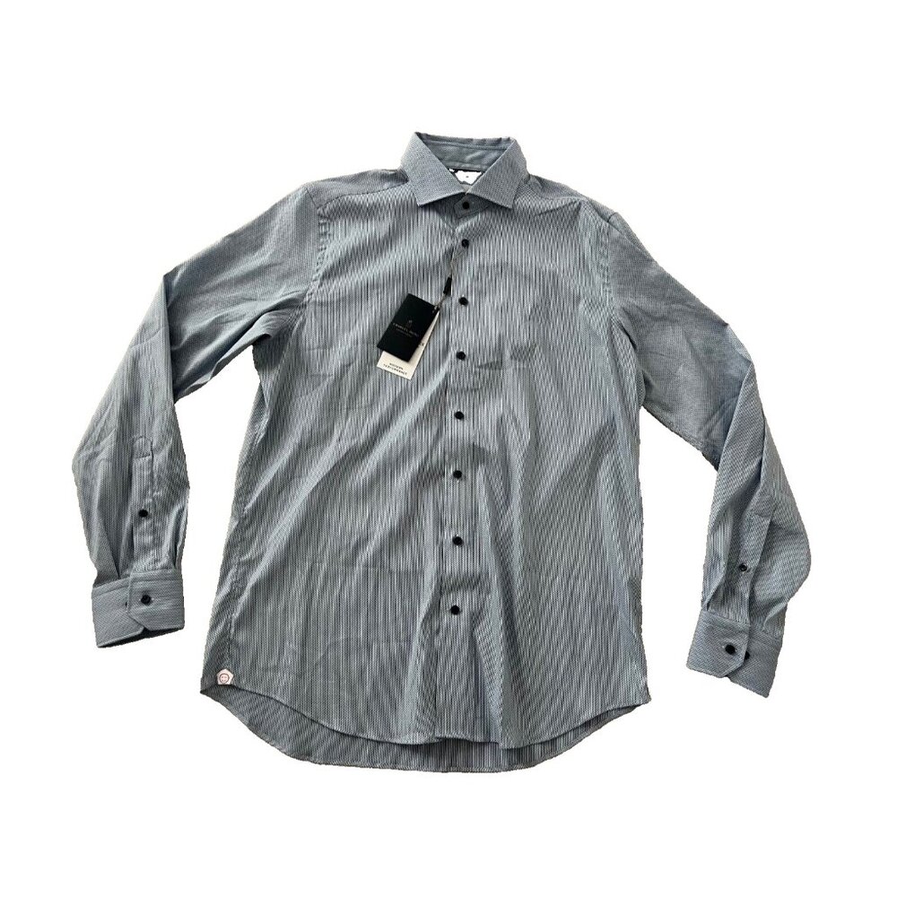 Emanuel Berg By-Byron Modern Fit Button Shirt Blue ( 41 / 16 )